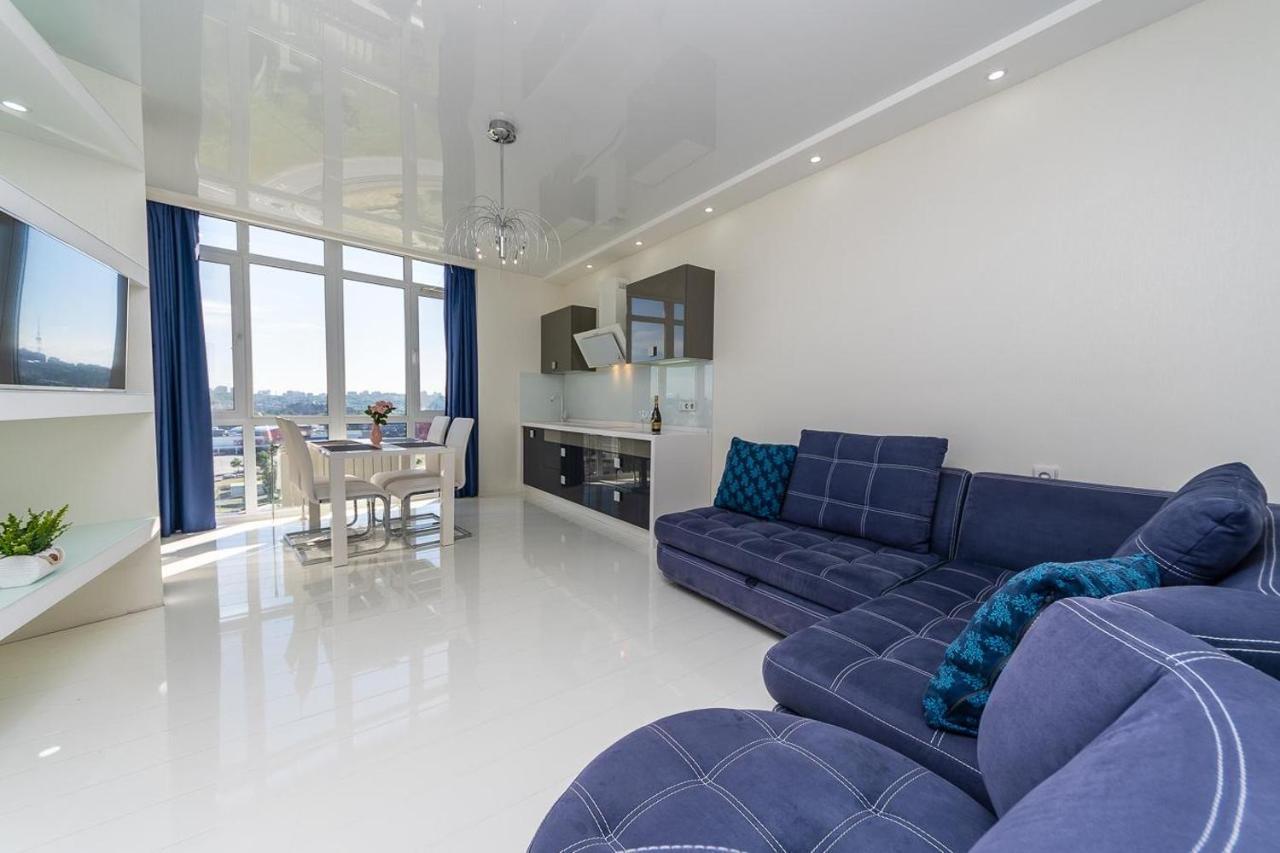 קייב Fashionable Panoramic Apartments Dnieper. Obolon מראה חיצוני תמונה