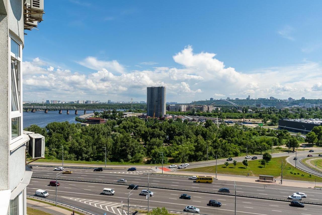 קייב Fashionable Panoramic Apartments Dnieper. Obolon מראה חיצוני תמונה