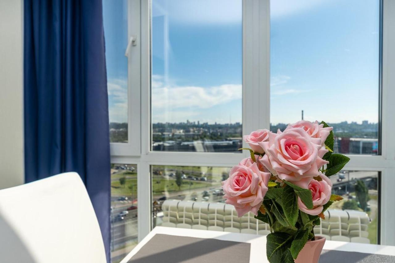 קייב Fashionable Panoramic Apartments Dnieper. Obolon מראה חיצוני תמונה